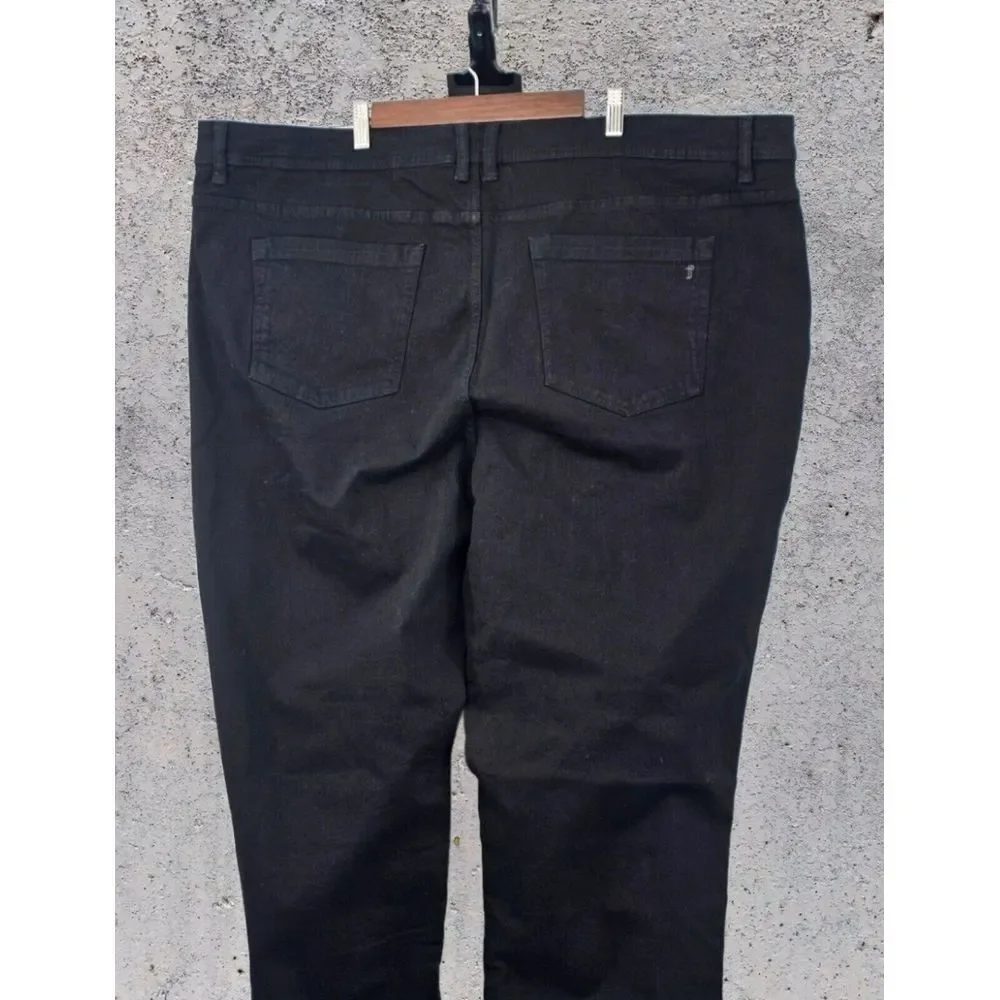 NWT The Perfect Jean NYC Size 48 Athletic Fit Bandit Black Stretch‎ 34